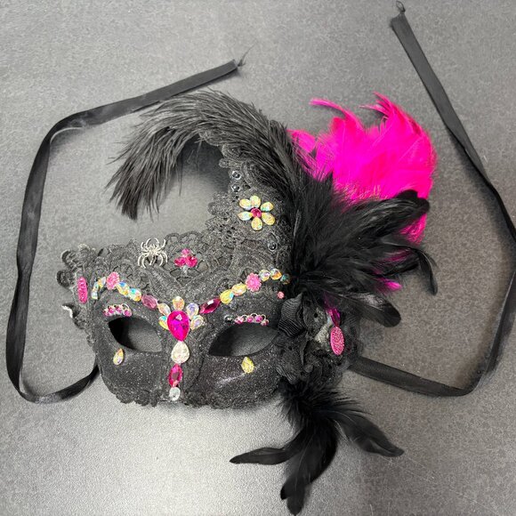 Costume Feather Masquerade Halloween Mardi Gras Cosplay Party Mask - Picture 1 of 10
